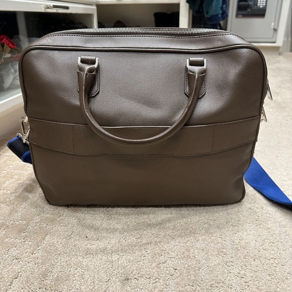 Furla Brown Leather soft side brief case/tote, Unisex - Picture 7 of 16